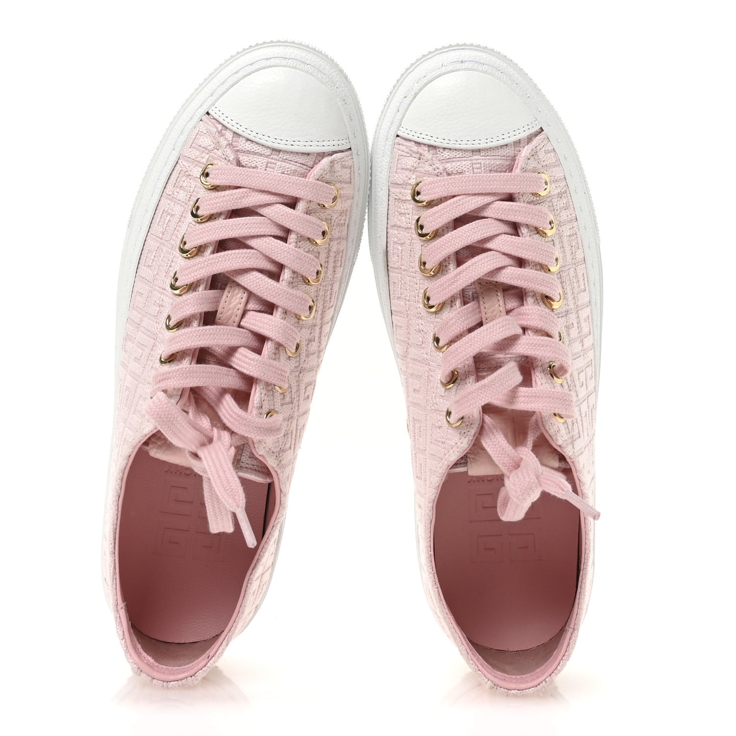 Canvas Jacquard Embroidered 4G City Sneakers 38 Tender Pink