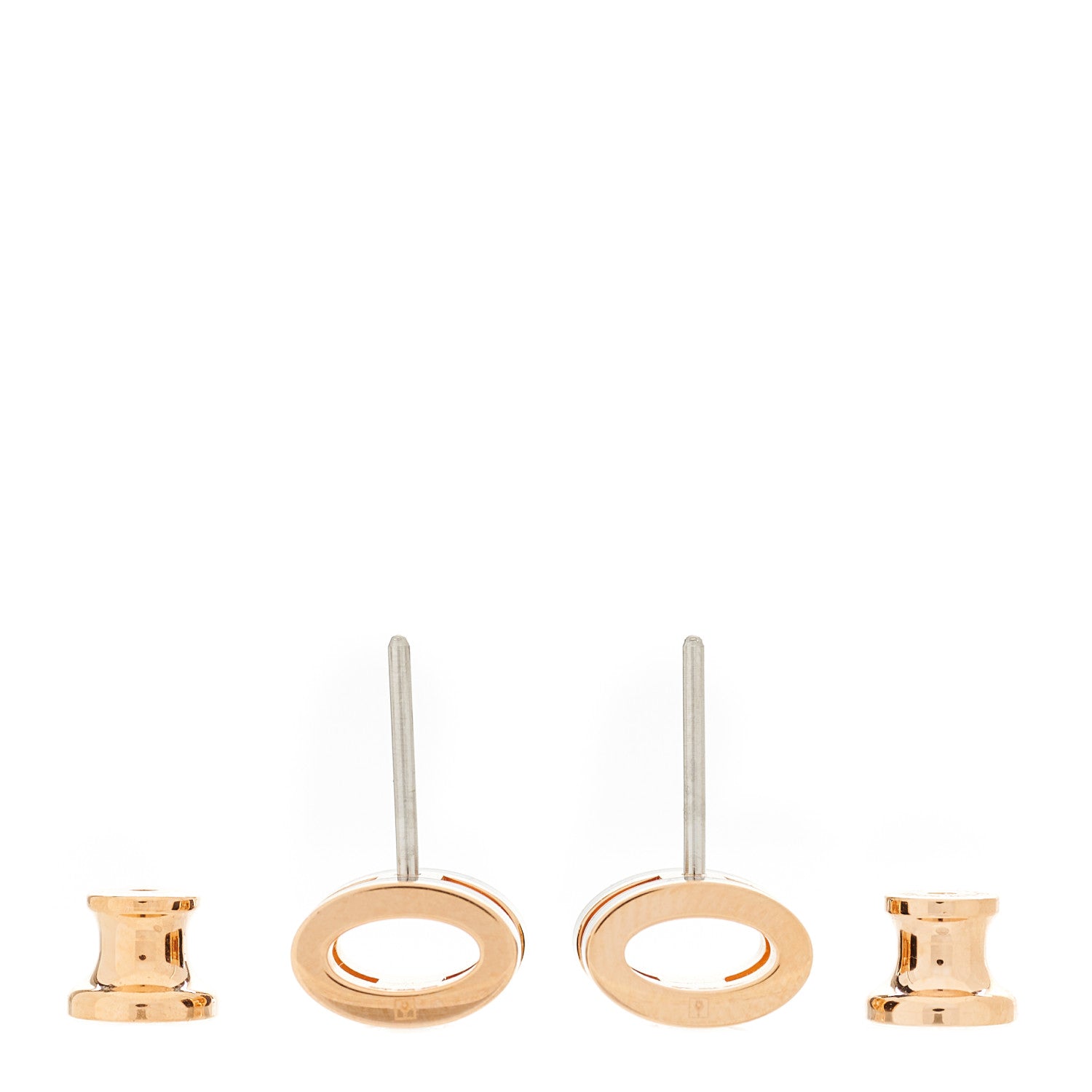 Hermes Gold Lacquered Mini Pop H Earrings Black 3 of 6