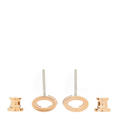 Hermes Gold Lacquered Mini Pop H Earrings Black 3 of 6