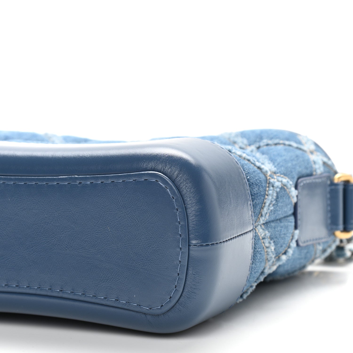 Chanel Denim Calfskin Small Gabrielle Hobo Blue 10 of 10