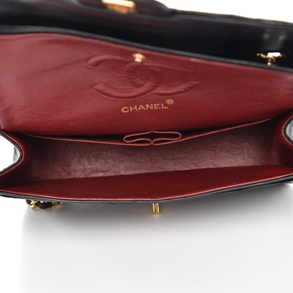 Chanel Lambskin Quilted Medium Double Flap Bag Black 7 of 13