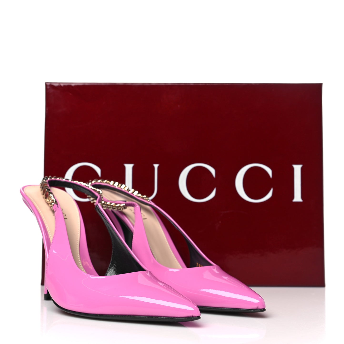 Patent Signoria Slingback Pumps 36.5 Pink