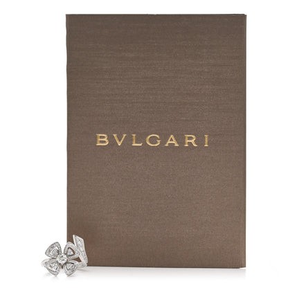 Bulgari 18K White Gold Diamond Fiorever Bypass Ring 52 6 6 of 6