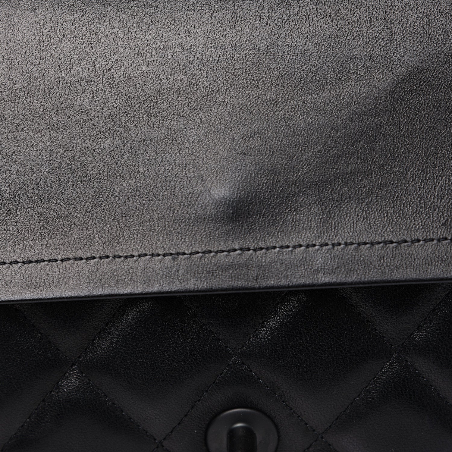 Chanel Lambskin Quilted Jumbo Double Flap So Black 12 of 19