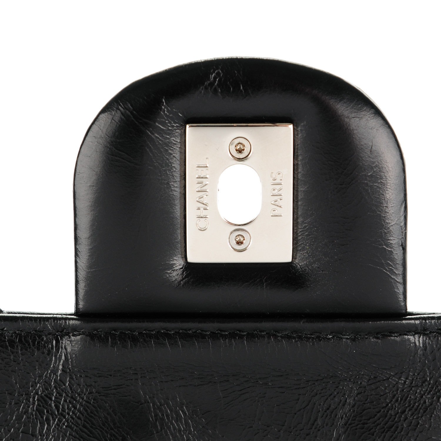 Chanel Glazed Calfskin Quilted Small CC Delivery Tote Black 6 of 8