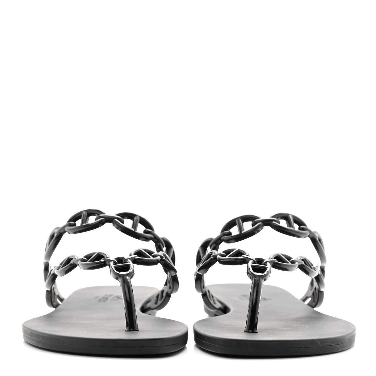 Rubber Chaine d'Ancre Island Sandals 36 Black