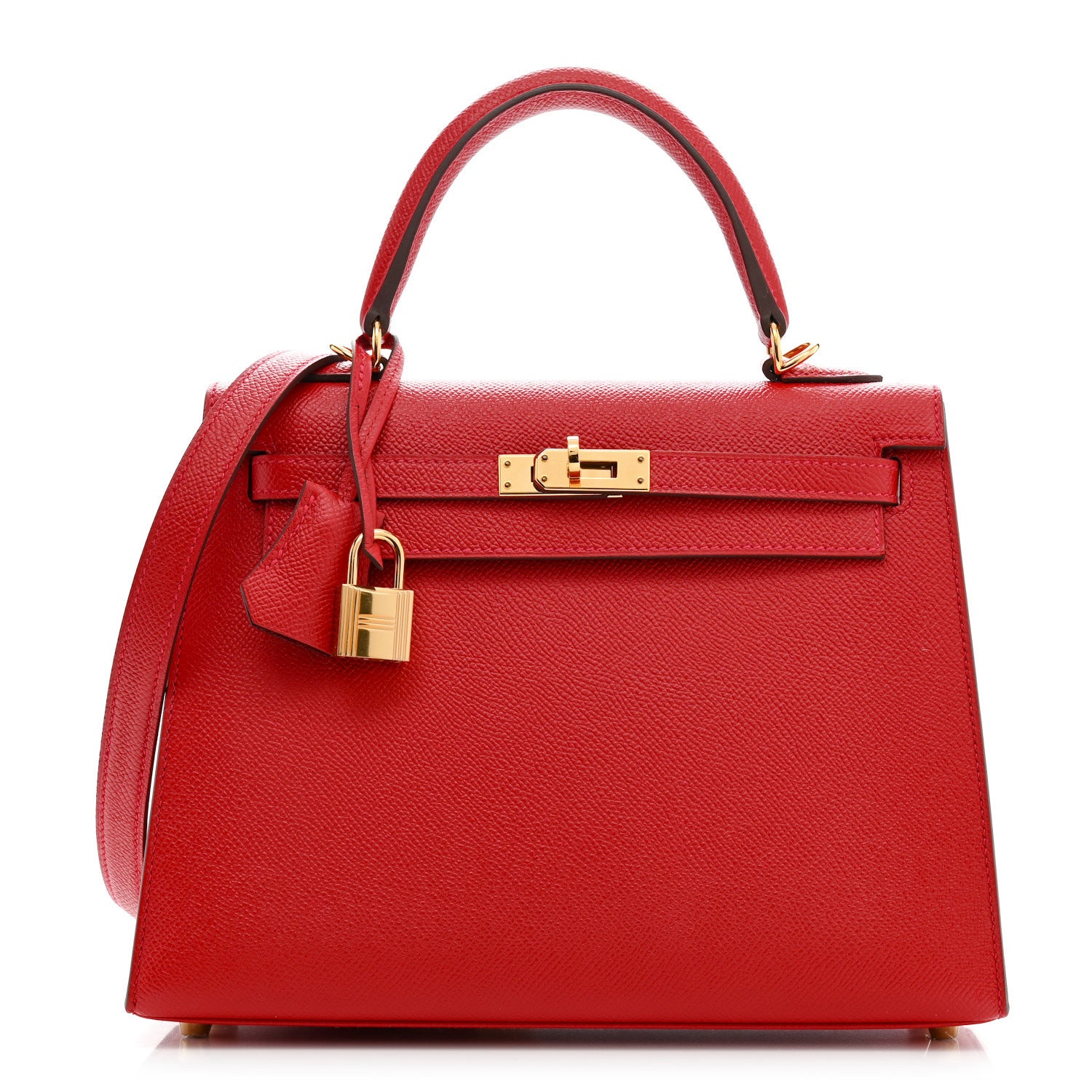 Hermes Epsom Kelly Sellier 25 Rouge Casaque 1 of 10