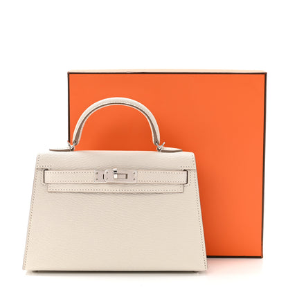 Hermes Chevre Mysore Mini Kelly Sellier 20 Mushroom 11 of 11