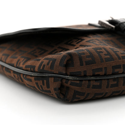 Fendi Zucchino Vitello Baguette Crossbody Tobacco Moro 9 of 12
