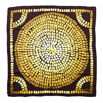 Louis Vuitton Silk Square Scarf Purple Yellow 1 of 6