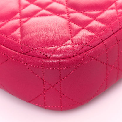 Christian Dior Lambskin Cannage Miss Dior Promenade Pouch Fuchsia 9 of 14