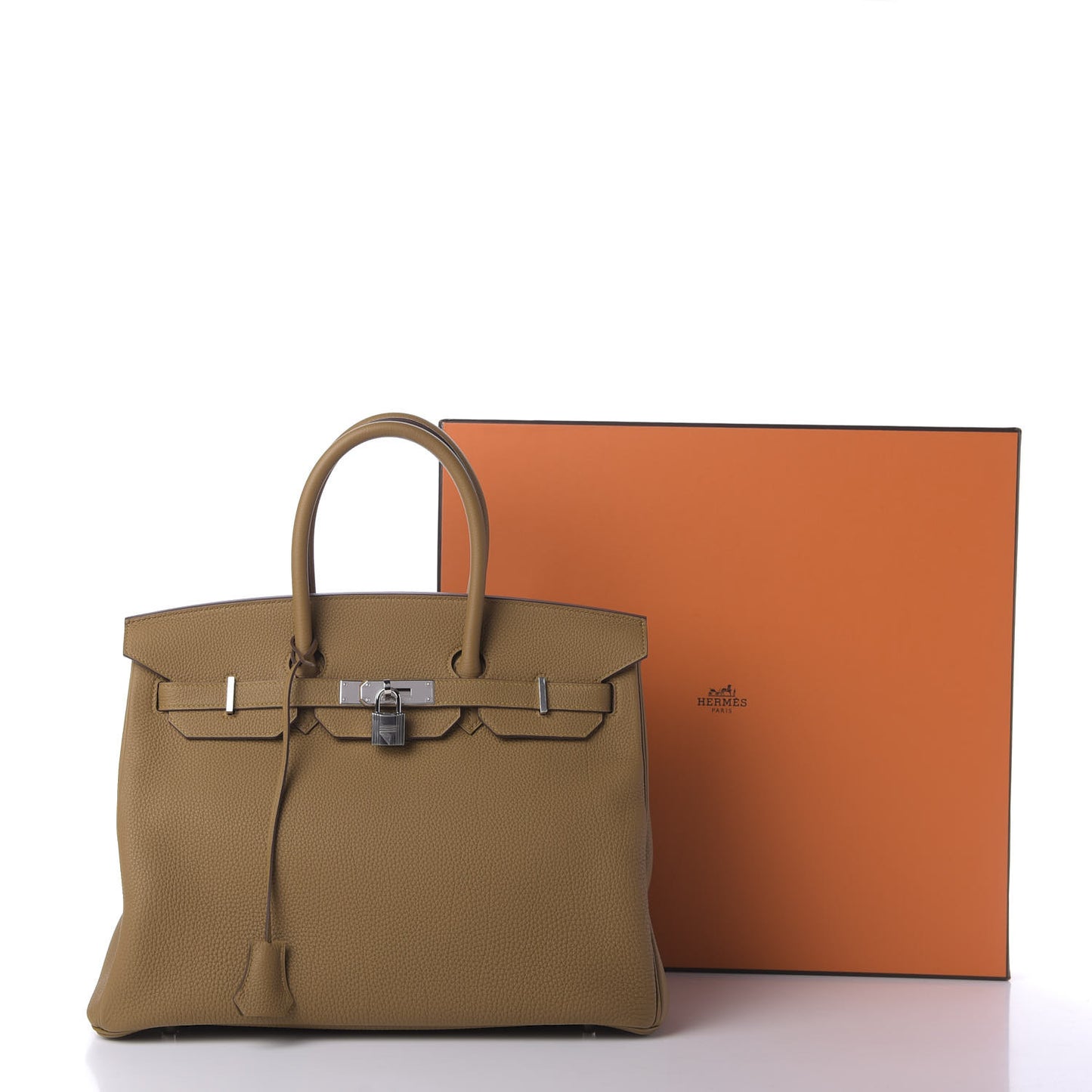 Togo Birkin 35 Bronze Dore