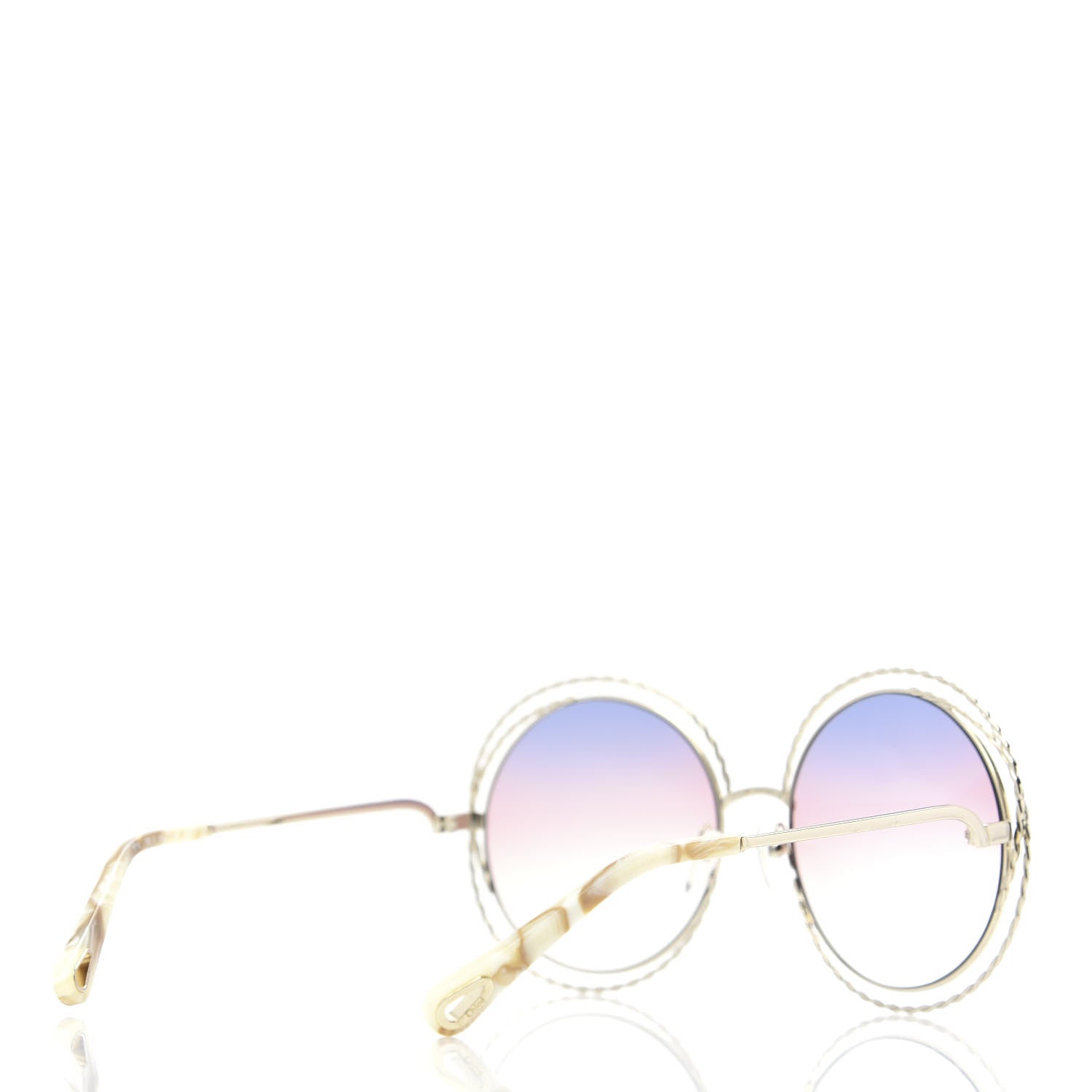 Chloe Oversized Round Carlina Sunglasses CE114ST Rainbow 4 of 7