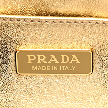 Prada Spazzolato Cleo Adjustable Strap Shoulder Bag Platino 6 of 12