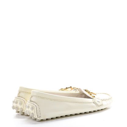 Louis Vuitton Patent Calfskin Oxford Loafers 36.5 White 4 of 15