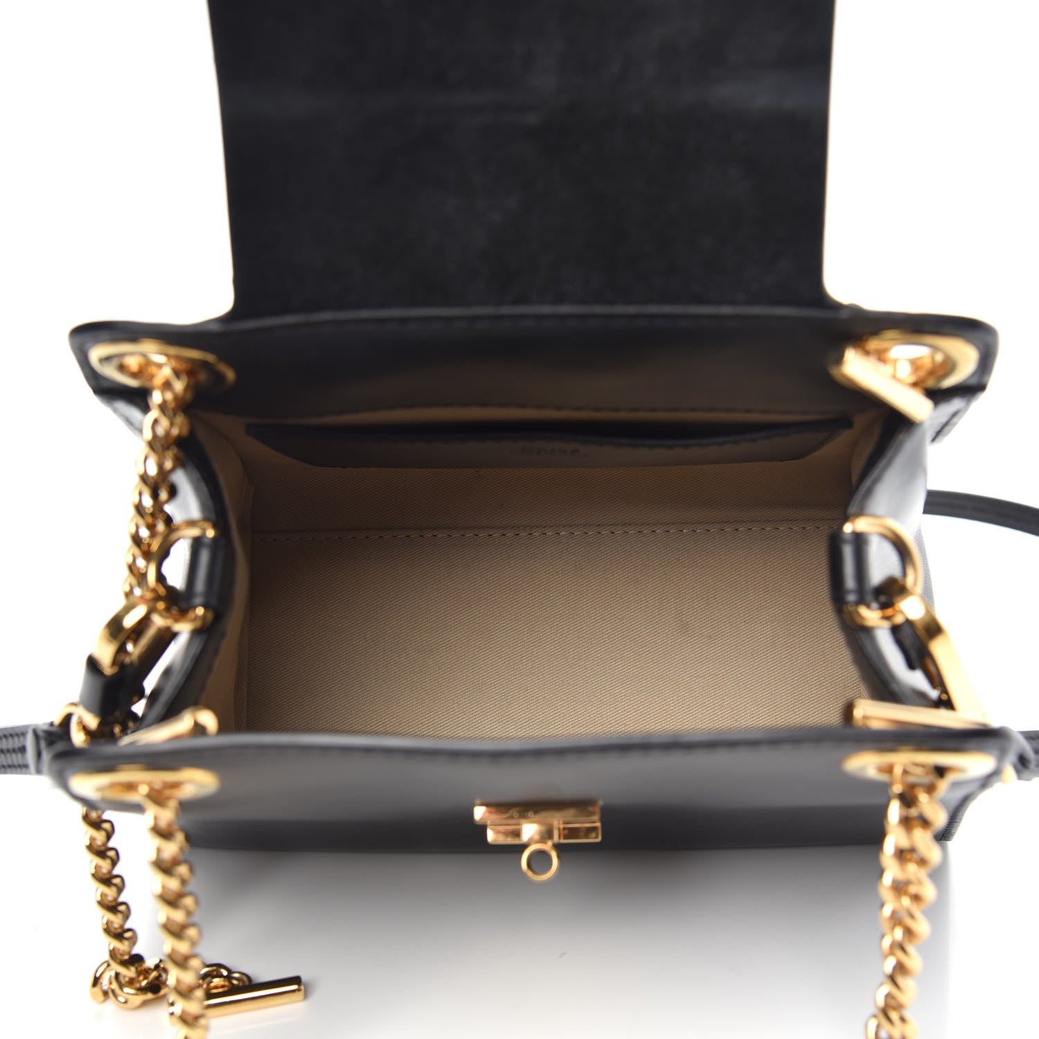 Chloe Shiny Calfskin Mini Annie Shoulder Bag Black 6 of 13
