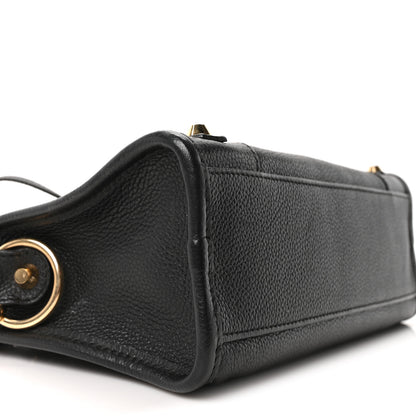 Balenciaga Agneau Classic Gold Hardware Mini City Black 10 of 11