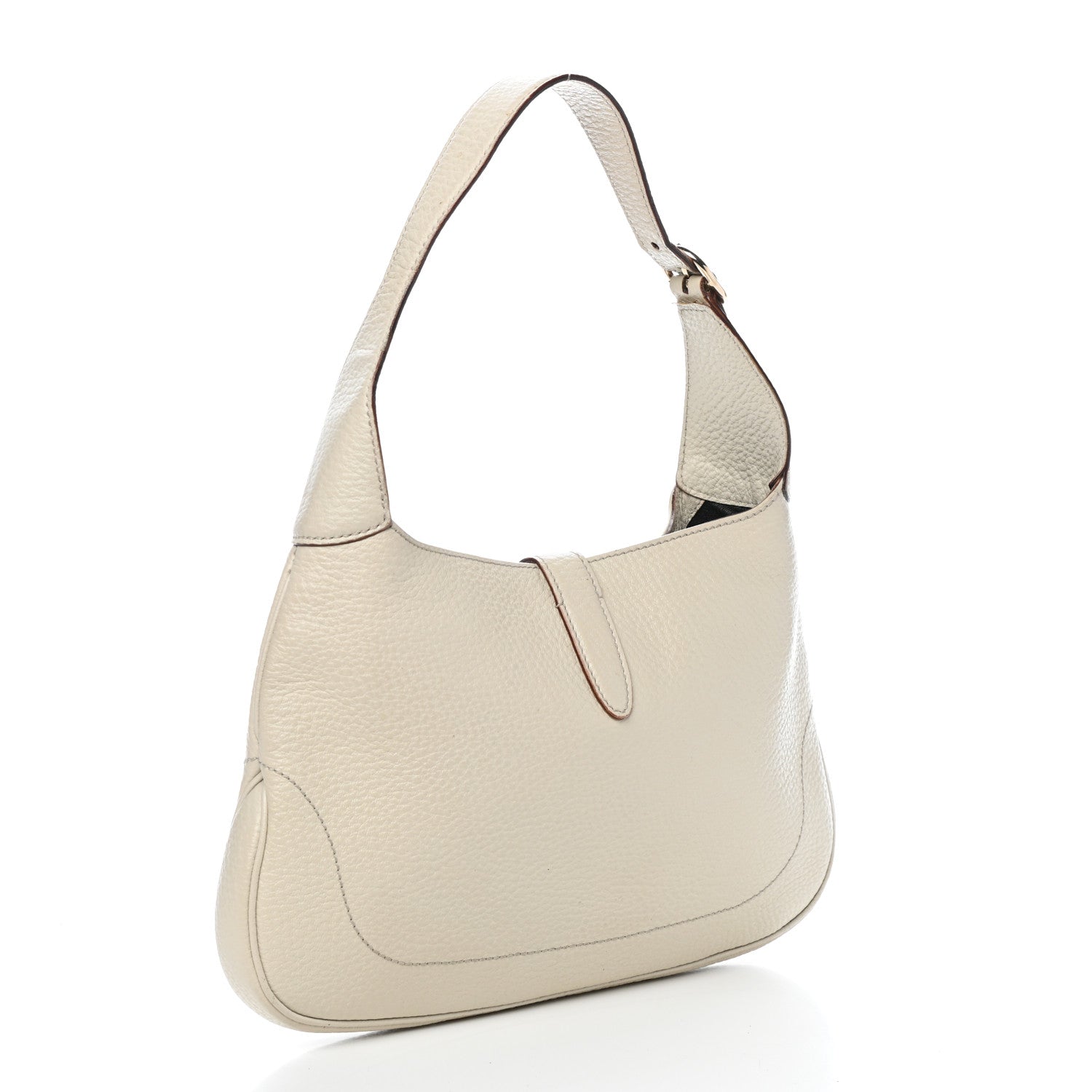 Gucci Calfskin Small Jackie O Hobo White 3 of 11