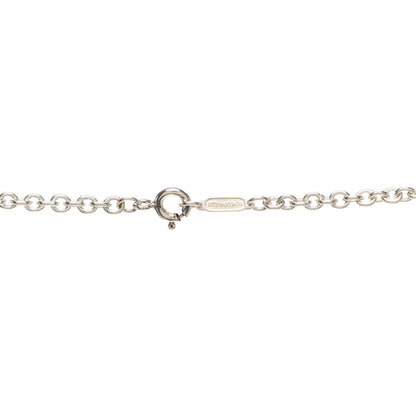Tiffany Sterling Silver Oval Key Pendant Necklace 3 of 4