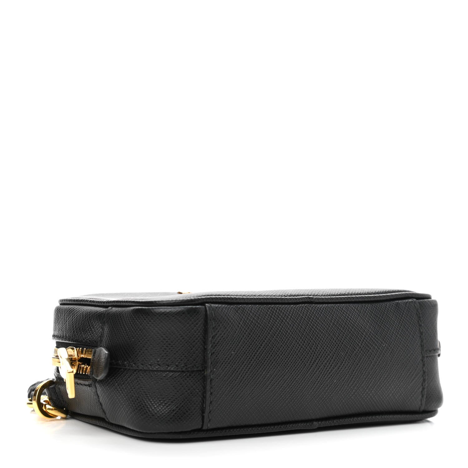 Prada Saffiano Mini Camera Crossbody Bag Black 3 of 9