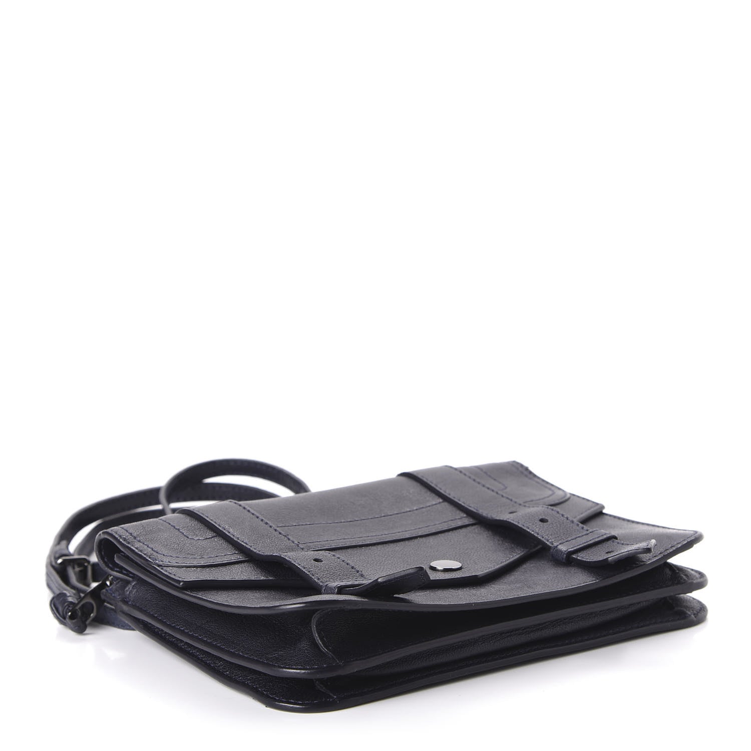 Proenza Schouler Lambskin PS1 Large Chain Wallet Midnight 4 of 11