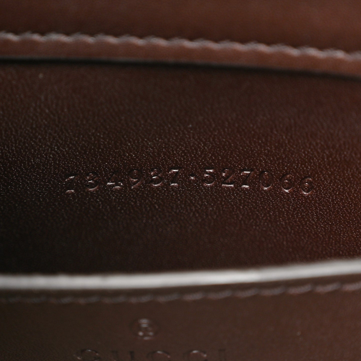 Suede Calfskin Web G Logo Bucket Bag Dark Brown