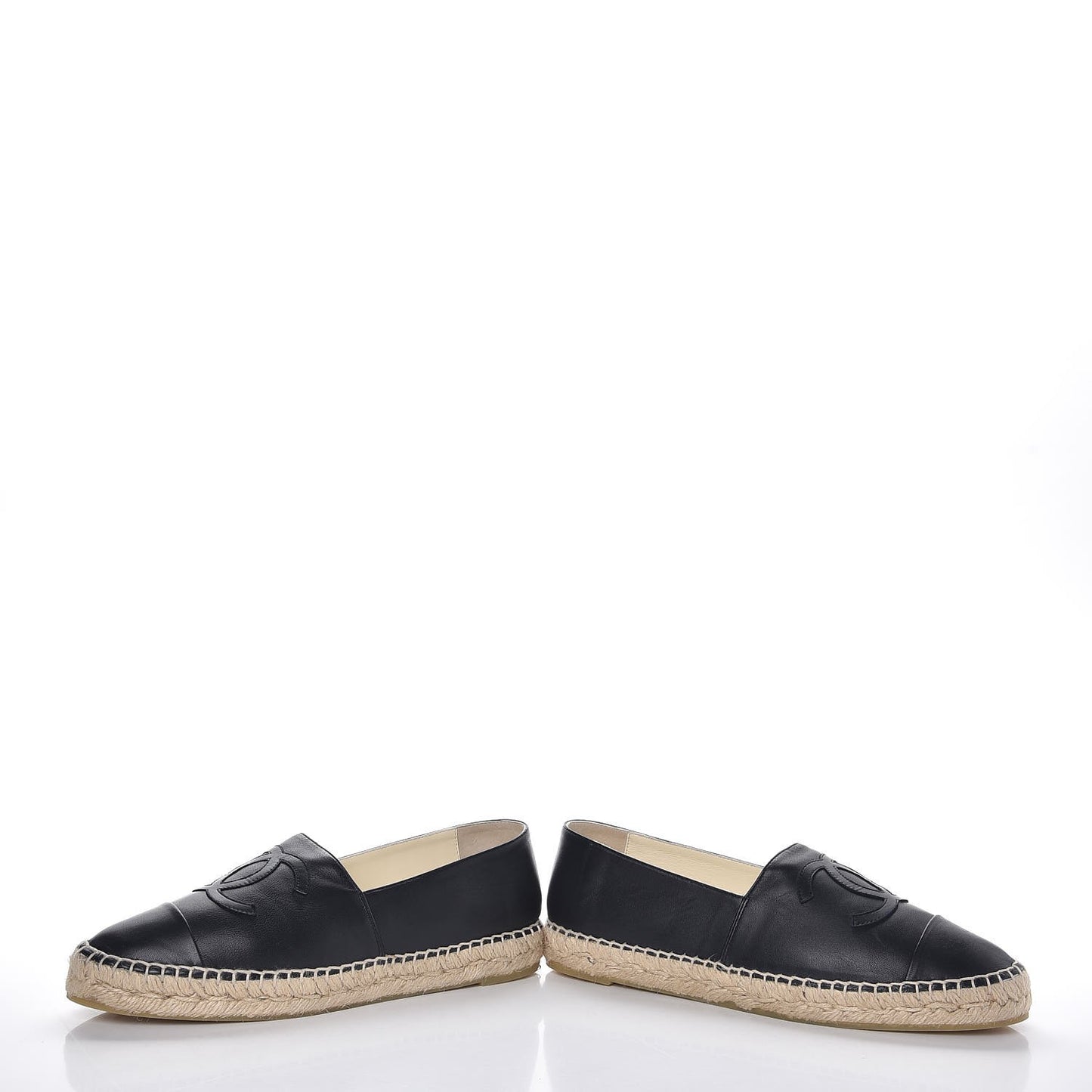 Lambskin CC Espadrilles 41 Black