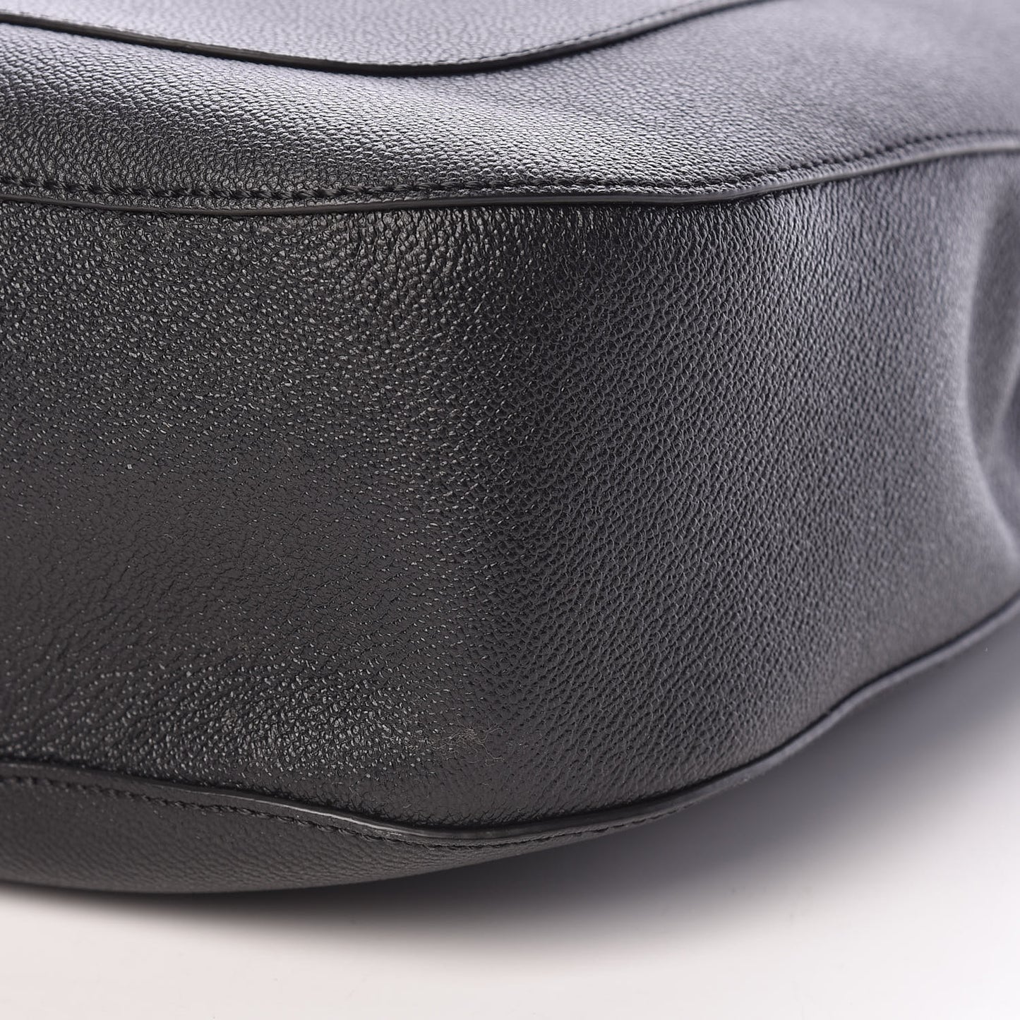 Grainy Calfskin Small Elmstone Hobo Black