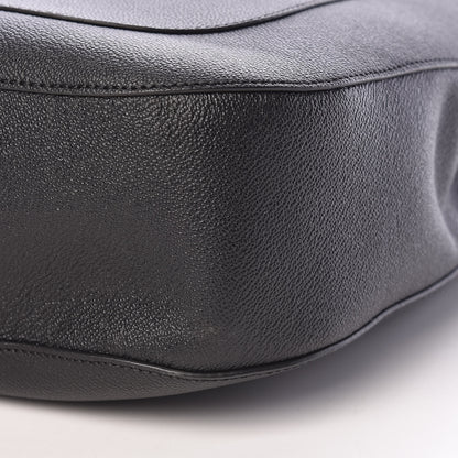 Burberry Grainy Calfskin Small Elmstone Hobo Black 11 of 13