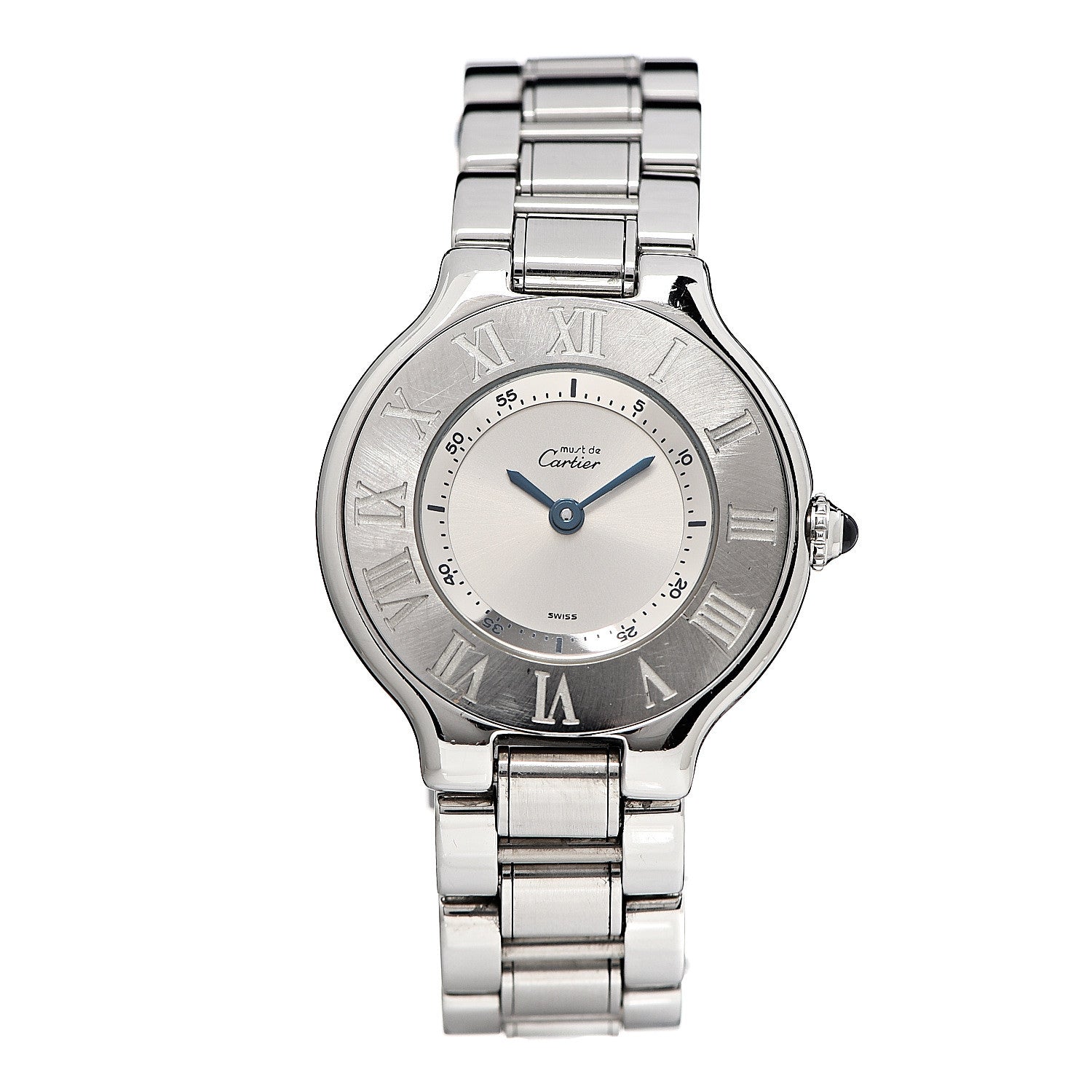 Cartier Stainless Steel 28mm Must De 21 Quartz Watch 1 of 5
