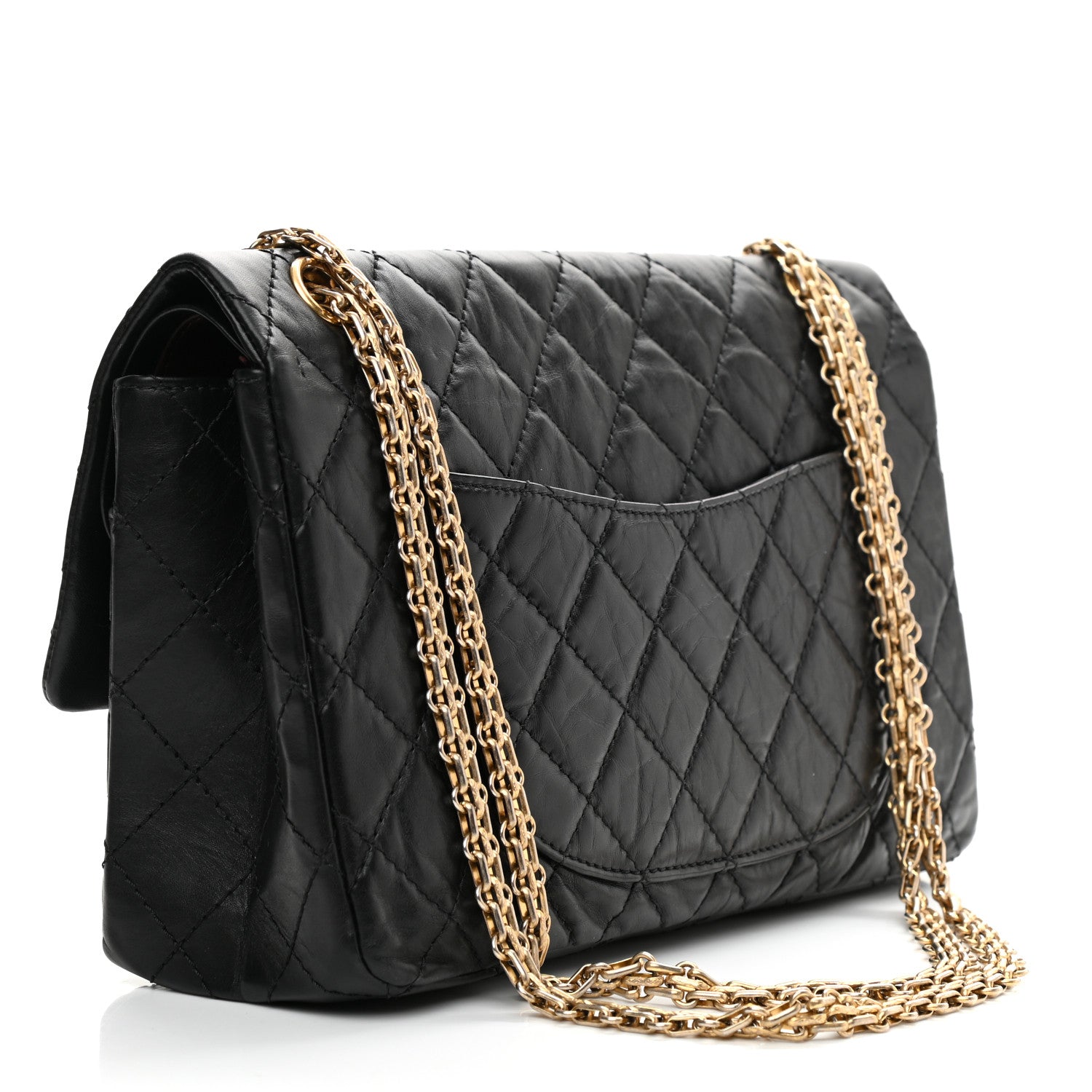 Chanel Aged Calfskin Quilted 2.55 Reissue 226 Flap Black 2 of 14