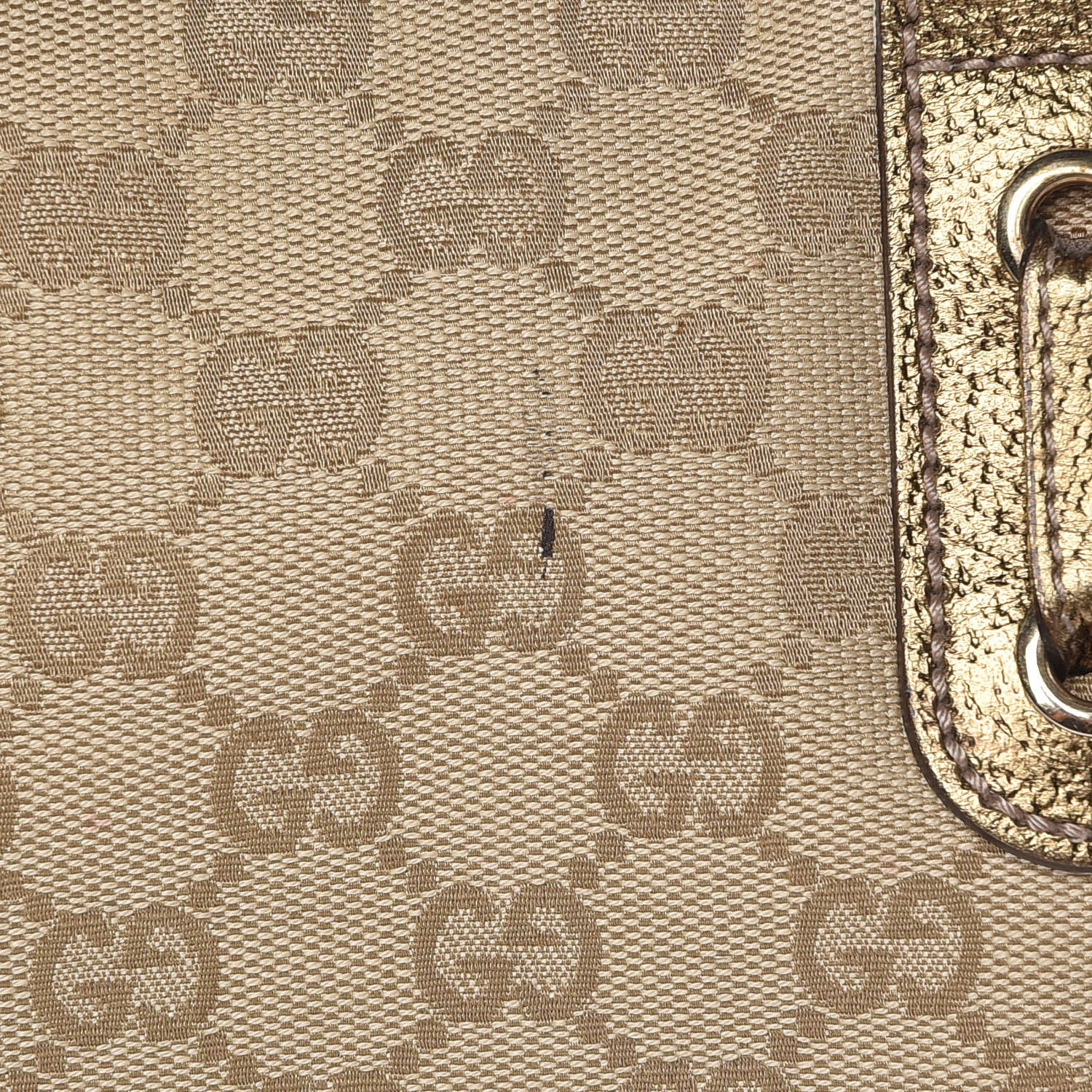 Gucci Monogram Small Princy Satchel Metallic 8 of 13