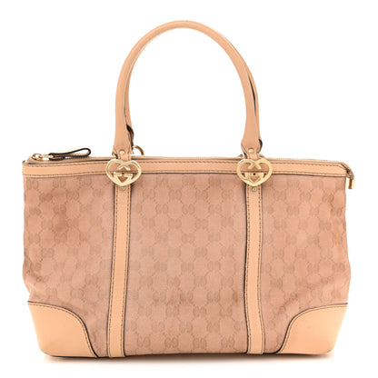 Gucci Metallic Monogram Small Lovely Heart Pink 1 of 15