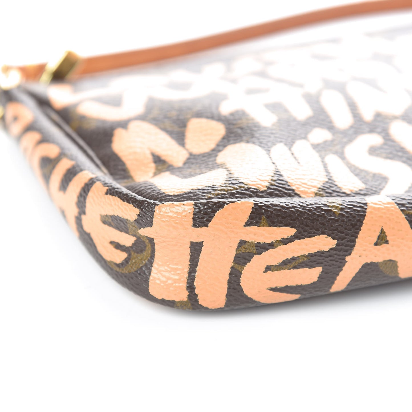 Monogram Graffiti Pochette Accessories Peach