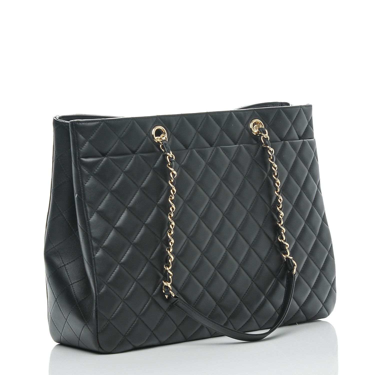 Chanel Calfskin Quilted Timeless Tote Black 3 of 7