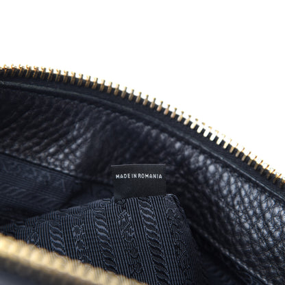 Prada Vitello Daino Shopping Satchel Black 12 of 14