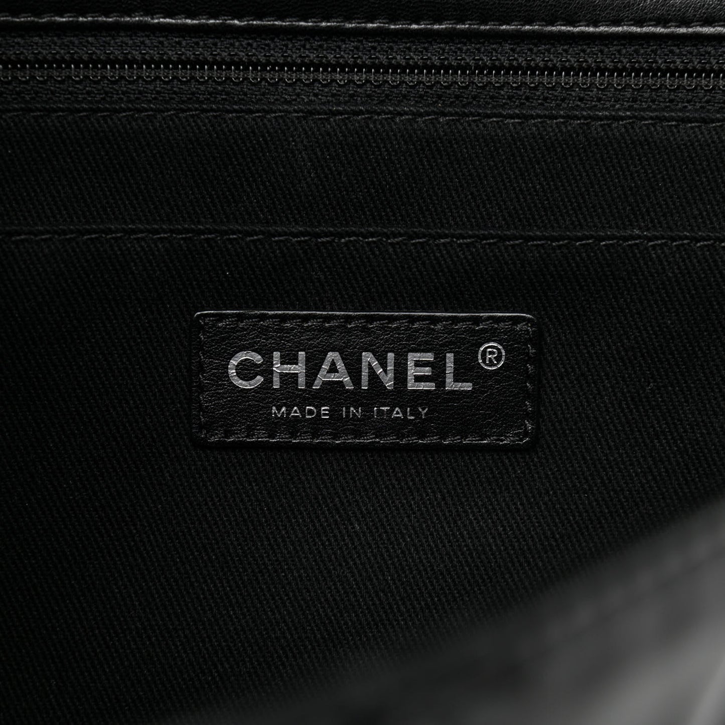 Vinyl Quilted In the Business Flap Bag Black