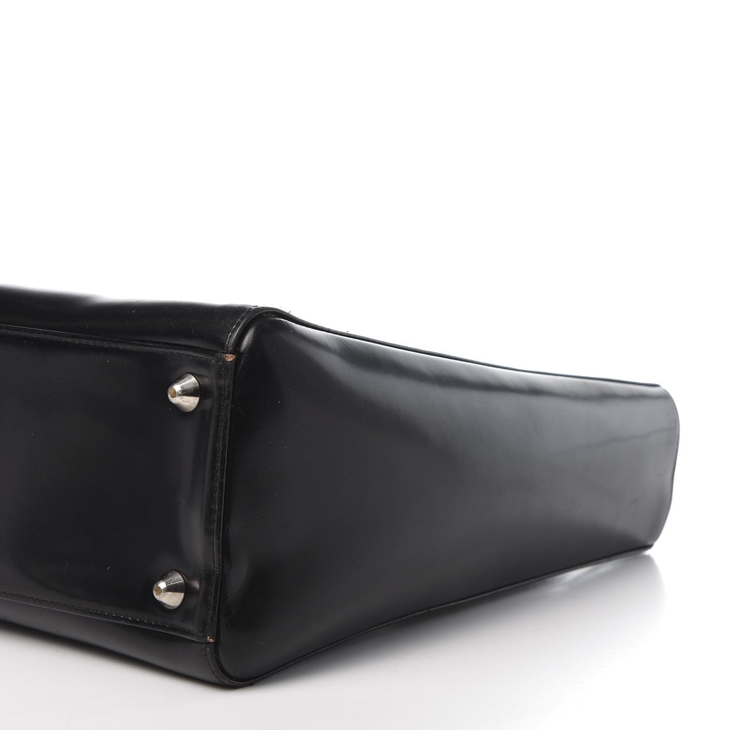 Glazed Calfskin Large Lady Dior Black