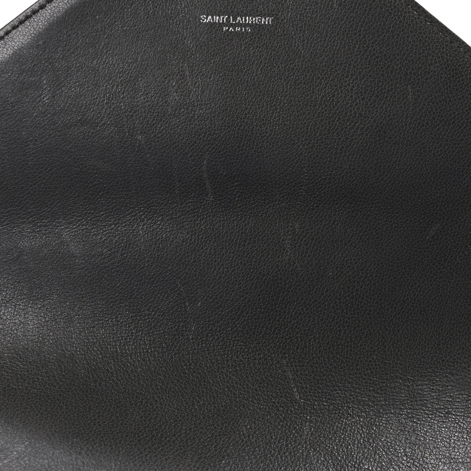 Saint Laurent Sheepskin Matelasse Chevron Monogram Large College Satchel Dark Anthracite 10 of 13