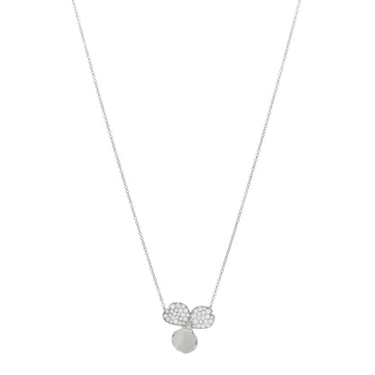 Tiffany Platinum Diamond Paper Flowers Pendant Necklace 1 of 4