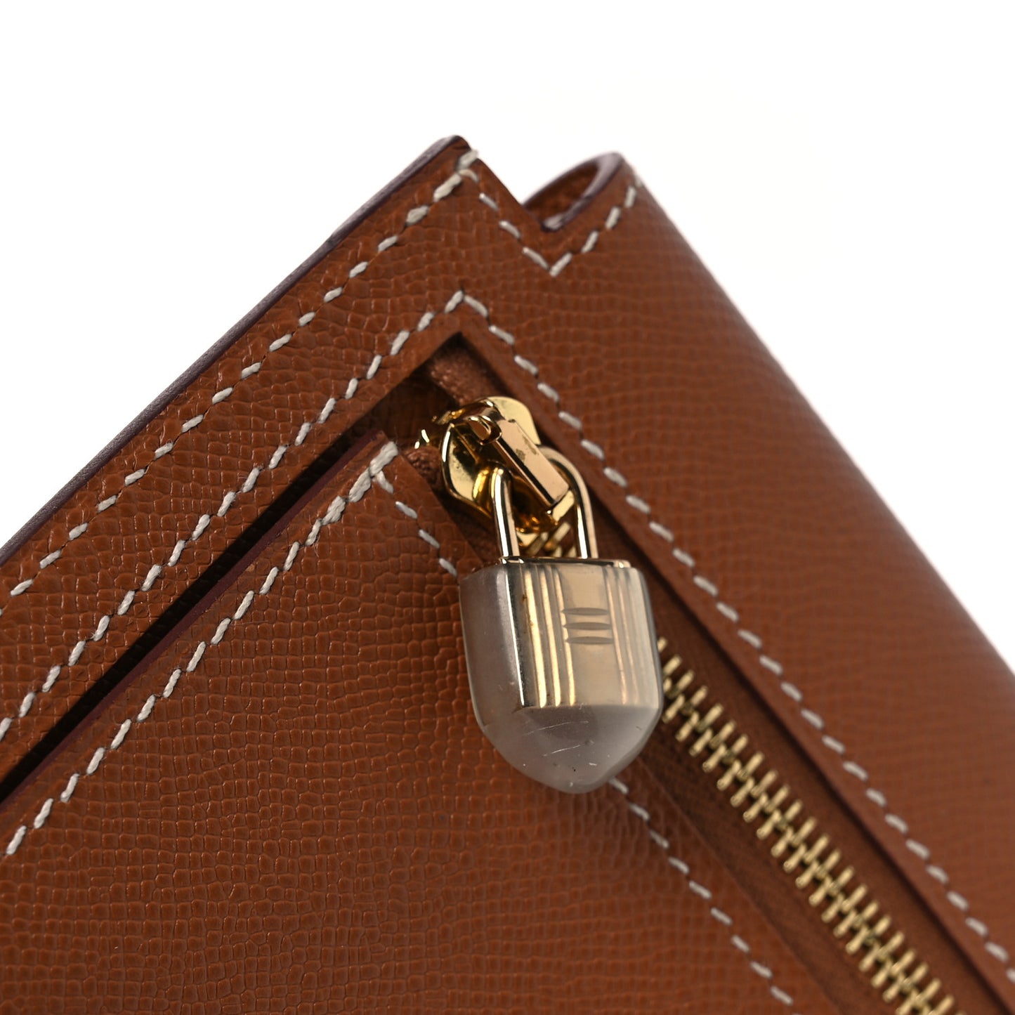 Epsom Kelly Pocket Compact Wallet Gold