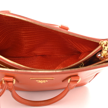 Prada Saffiano Large Galleria Double Zip Tote Papaya 7 of 14