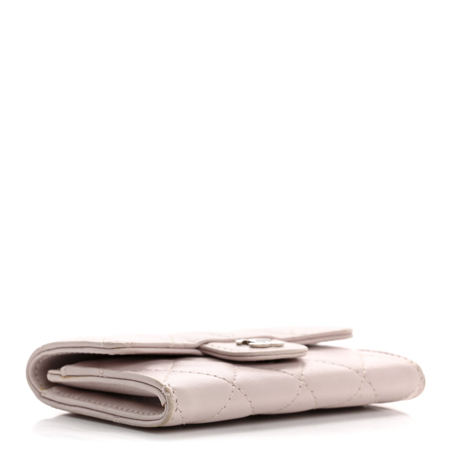 Chanel Lambskin Quilted Flap Card Holder Light Pink 4 of 14