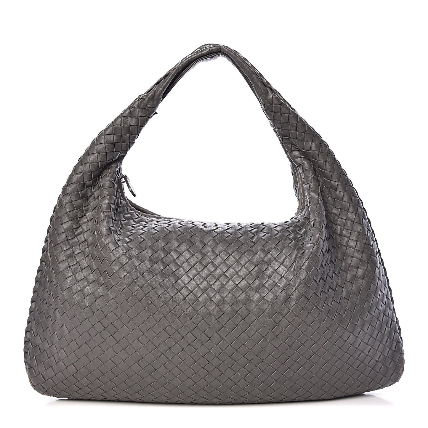 Nappa Intrecciato Large Veneta Hobo Grey