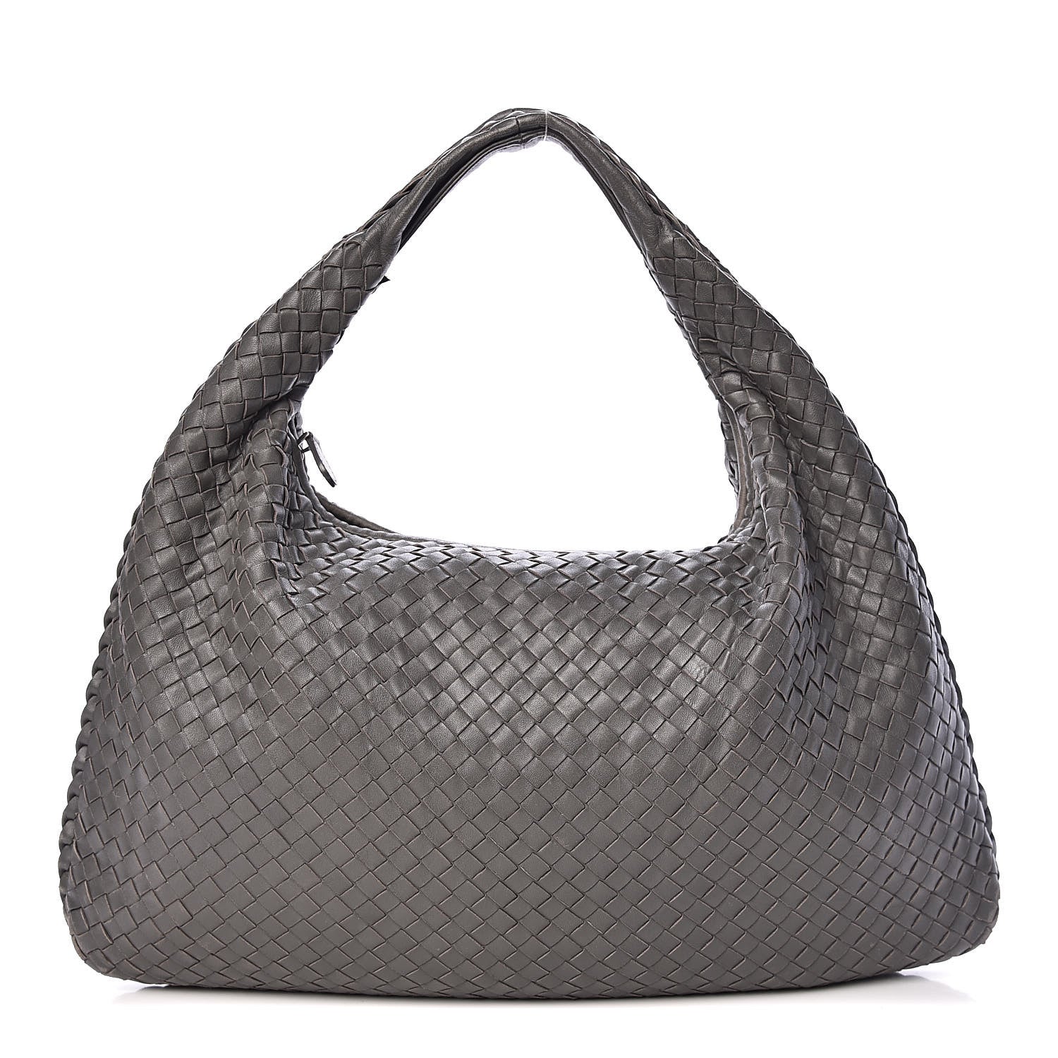 Bottega Veneta Nappa Intrecciato Large Veneta Hobo Grey 1 of 12