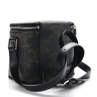 Celine Triomphe Canvas Vanity Crossbody Bag Black 3 of 11