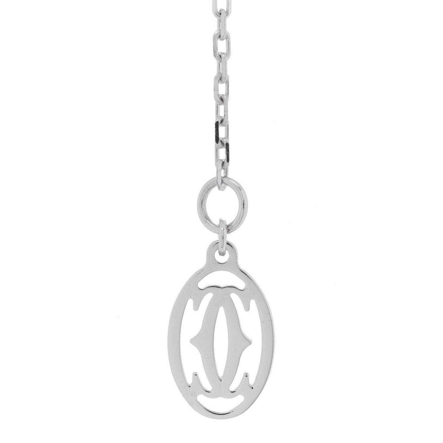 18K White Gold Diamond SM D'Amour Pendant Necklace