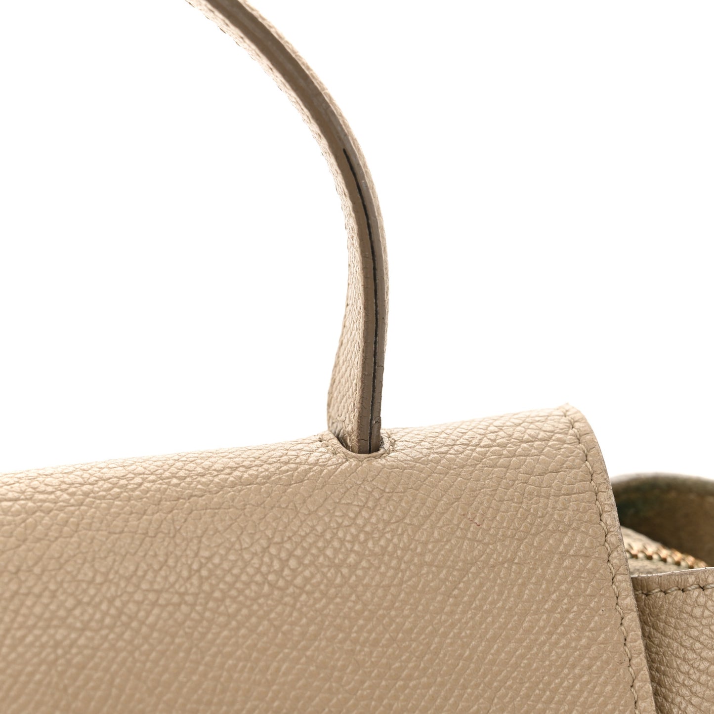 Grained Calfskin Nano Belt Bag Light Taupe