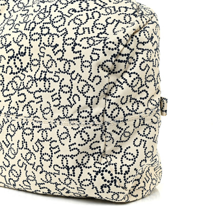 Chanel Canvas Logo CC Bowler Bag Ivory Black 6 of 12
