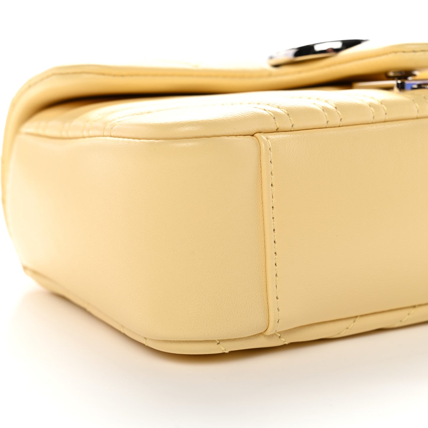 Lambskin Matelasse Small GG Marmont Shoulder Bag Yellow